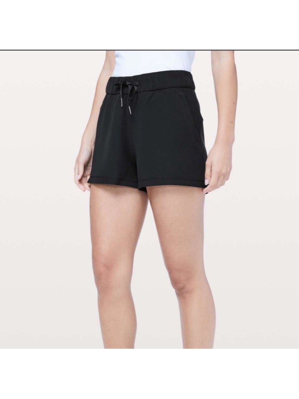 lululemon athletica Black on the fly woven shorts